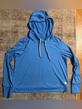 Women’s Vuori Halo Essential Hoodie - BALTIC HEATHER BLUE - SIZE SMALL